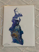 Load image into Gallery viewer, Card - Hand Made - Debby Olsen - Acrylic Pour C118