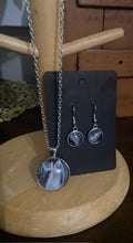 Load image into Gallery viewer, Abstract Black & White Necklace & Earring Set (#34) - Debby Olsen