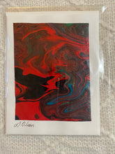 Load image into Gallery viewer, Card - Hand Made - Debby Olsen - Acrylic Pour C119