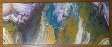 Load image into Gallery viewer, "Resolution" - Original Abstract Acrylic Pour- Debby Olsen 16" X 40"x 1 1/2"
