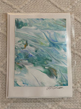 Load image into Gallery viewer, Card - Hand Made - Debby Olsen - Acrylic Pour C133