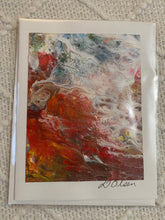 Load image into Gallery viewer, Card - Hand Made - Debby Olsen - Acrylic Pour C116