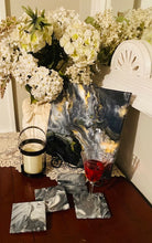 Load image into Gallery viewer, Black & White Ceramic Coasters (4) - Debby Olsen