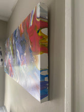 Load image into Gallery viewer, "Dulcet Dreams”- Original Abstract Acrylic Pour- Debby Olsen 16" X 40"x 1 1/2"