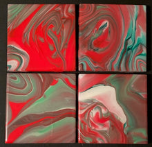 Load image into Gallery viewer, Christmas Coasters 12-25- (E) Ceramic Coasters (4) -  Debby Olsen

