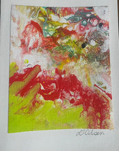 Load image into Gallery viewer, Christmas Card Gift Pack (5)- Hand Made - Debby Olsen - Acrylic Pour