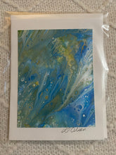 Load image into Gallery viewer, Card - Hand Made - Debby Olsen - Acrylic Pour C134
