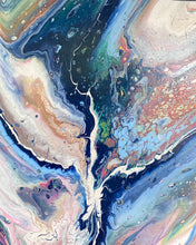 Load image into Gallery viewer, Via Galactica - Debby Olsen Acrylic Pour - 30" x 24"