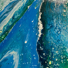 Load image into Gallery viewer, Flying High- Acrylic Pour 20”X 20”-Debby Olsen