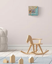 Load image into Gallery viewer, Thursday Girl -Print on Wood 9"x 9" - Barbara Olsen