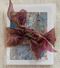 Load image into Gallery viewer, Card Gift Pack (5)- Hand Made - Debby Olsen - Acrylic Pour