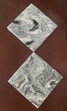 Load image into Gallery viewer, Slated Smokey Blue Coasters - Set of 2