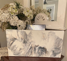 Load image into Gallery viewer, Wings Of Power - Debby Olsen Acrylic Black & White Pour