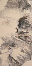Load image into Gallery viewer, Wings Of Power - Debby Olsen Acrylic Black & White Pour