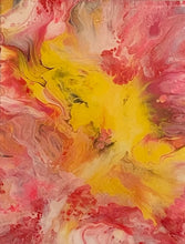 Load image into Gallery viewer, Pink Infusion 12" x 16"- Acrylic Pour with Resin - Debby Olsen 12X16
