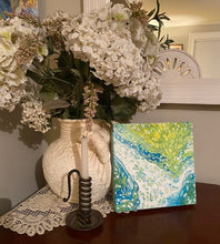 Load image into Gallery viewer, Pebbles - Acrylic Pour- Debby Olsen 10 x 10 x 1 .5