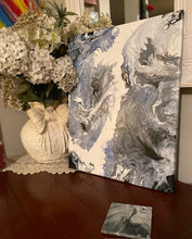 Load image into Gallery viewer, Daydream, Acrylic Pour - Debby Olsen 20”x 16”