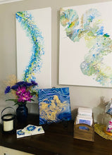 Load image into Gallery viewer, The Labryinth - Acrylic Pour 30" X 24" - Debby Olsen