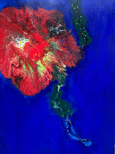 Load image into Gallery viewer, Primitive Poppy - Abstract Acrylic Pour 40"X 30" - Debby Olsen