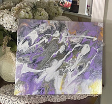 Load image into Gallery viewer, Phone Home 20"X 24"X 1/2"- Acrylic Pour - Debby Olsen
