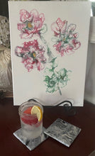 Load image into Gallery viewer, Slated Smokey Blue Coasters - Set of 2