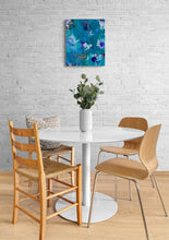 Load image into Gallery viewer, Skies Of Teal - Acrylic Pour - Debby Olsen