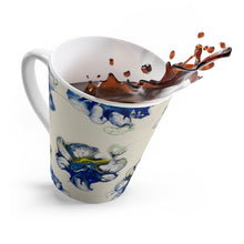 Load image into Gallery viewer, Blue Flower - Latte Mug - Debby Olsen
