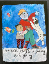 Load image into Gallery viewer, Friday Boy - Print On Wooden Tile 9"x 7" - Barbara Olsen