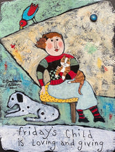 Load image into Gallery viewer, Friday Girl - Old Days Hanging Plaque - Barbara Olsen