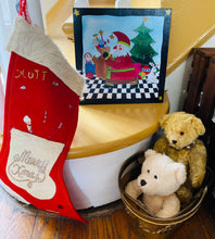 Load image into Gallery viewer, Santa's In The House - Print on Wood 9"x 9" - Barbara Olsen
