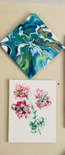 Load image into Gallery viewer, The Jasper Flower - Acrylic Pour - Debby Olsen