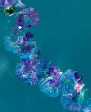 Load image into Gallery viewer, Timeless Teal - Acrylic Pour - Debby Olsen