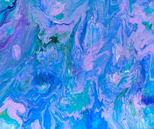 Load image into Gallery viewer, Lilac Showers - Acrylic Pour - Debby Olsen
