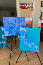 Load image into Gallery viewer, Timeless Teal - Acrylic Pour - Debby Olsen
