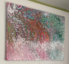 Load image into Gallery viewer, Coral Falls - Acrylic Pour - Debby Olsen