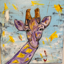 Load image into Gallery viewer, Jewel The Giraffe - Unframed Original - Debby Olsen