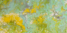 Load image into Gallery viewer, Minty Bubbles - Acrylic Pour - Debby Olsen