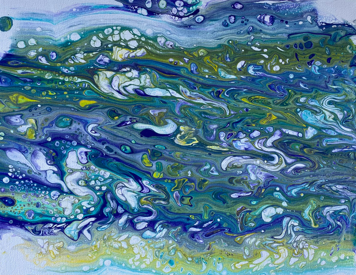 Pearl River - Acrylic Pour - Debby Olsen – Skg Artworks