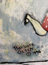 Load image into Gallery viewer, Sunday Girl - Print On Wooden Tile 9"x 7" - Barbara Olsen