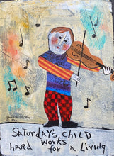 Load image into Gallery viewer, Saturday Boy - Old Days Hanging Plaque - Barbara Olsen