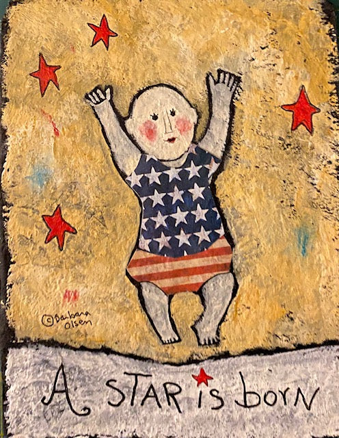 A Star is Born - Boy - Unframed Print - Barbara Olsen
