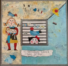 Load image into Gallery viewer, Thursday Girl -Print on Wood 9"x 9" - Barbara Olsen
