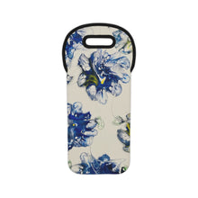 Load image into Gallery viewer, Blue Flower - Wine Tote Bag
