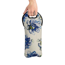 Load image into Gallery viewer, Blue Flower - Wine Tote Bag
