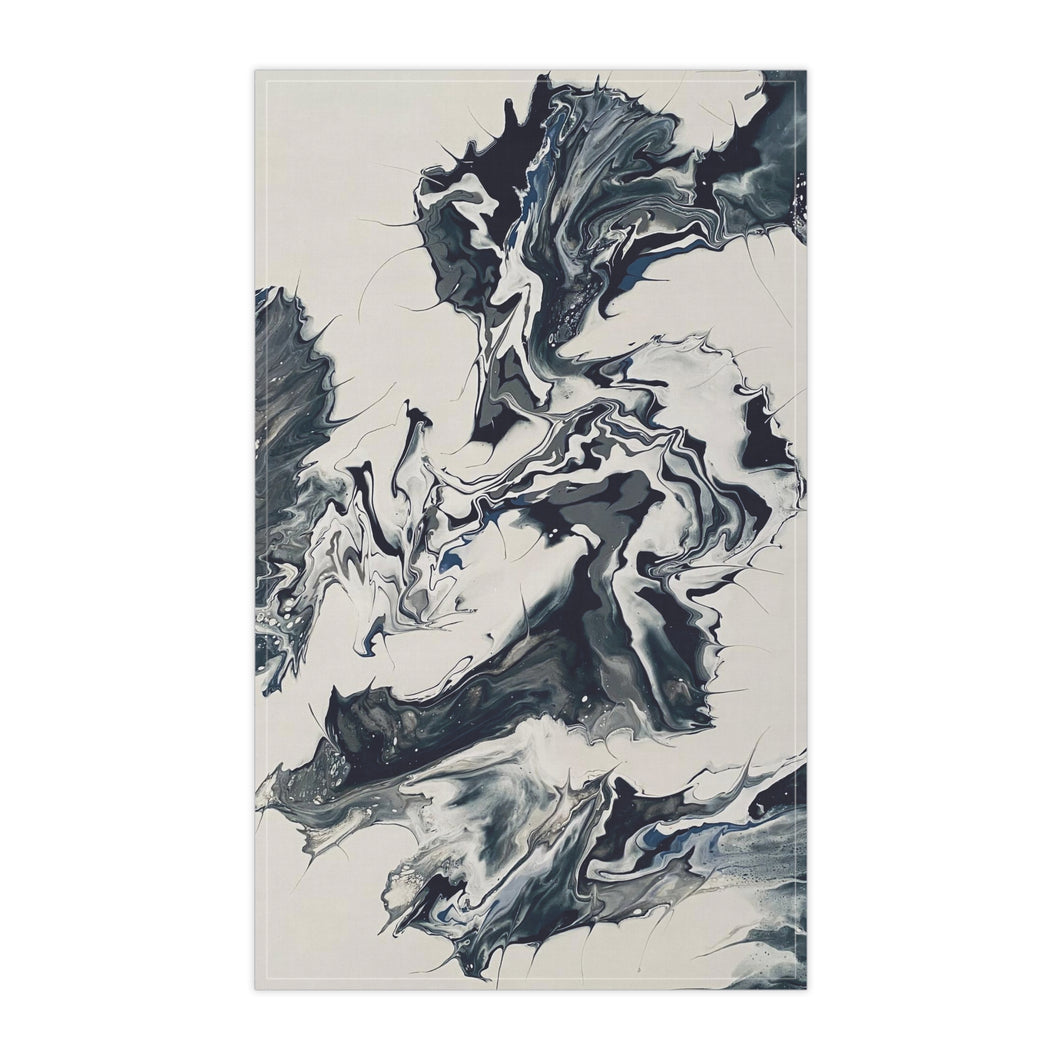 Black & White Abstract Kitchen Towel - Debby Olsen Design