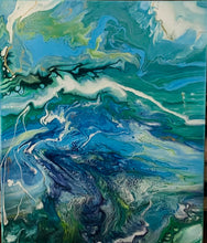 Load image into Gallery viewer, Imagine 20"X 24"X 1/2"- Acrylic Pour - Debby Olsen
