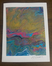 Load image into Gallery viewer, Card Gift Pack (5)- Hand Made - Debby Olsen - Acrylic Pour
