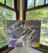 Load image into Gallery viewer, Phone Home 20"X 24"X 1/2"- Acrylic Pour - Debby Olsen

