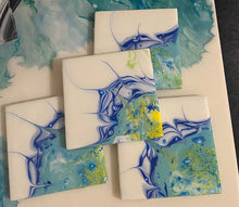 Load image into Gallery viewer, The Linken Blues - Coasters - set of 4 -Debby Olsen
