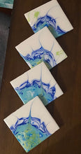 Load image into Gallery viewer, The Linken Blues - Coasters - set of 4 -Debby Olsen
